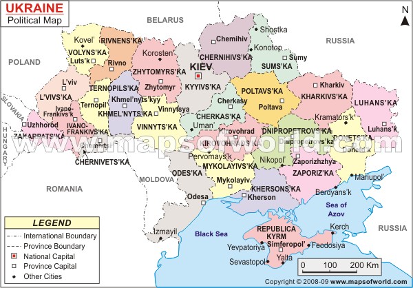 ukrayna politik haritasi